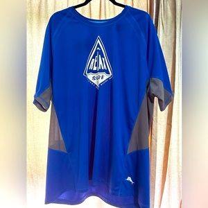 Tommy Bahama Men’s blue short sleeve shirt. Uv protection